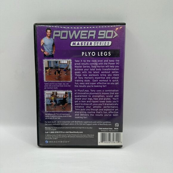 Power 90 Master Series Plyo Legs Tony Horton Fitness DVD Workout Beachbody - Picture 2 of 3